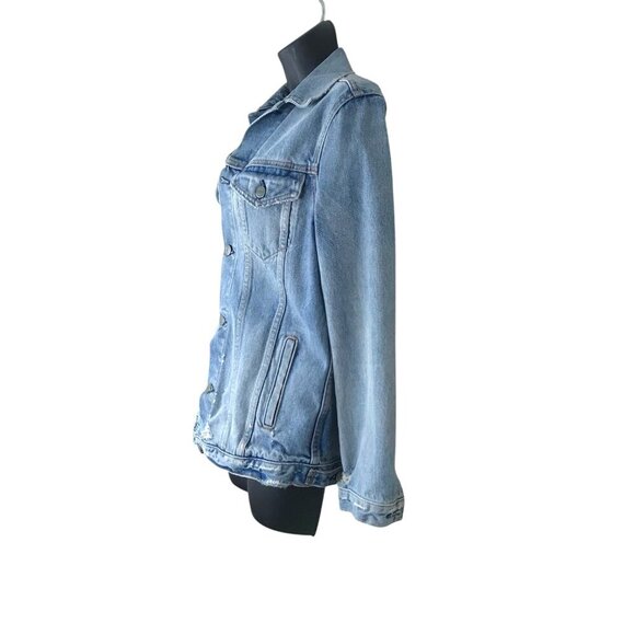 Revolve GRLFND  Daria Oversized Jean Jacket Colour Tumbleweed  Size XS - Picture 4 of 7